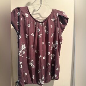 Floral Mauve Women's Top